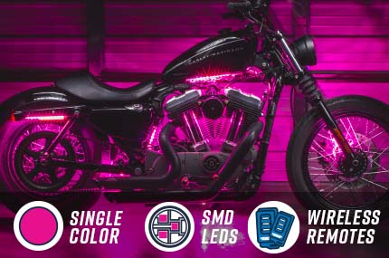 Advanced Pink Mini Motorcycle Lighting Kit