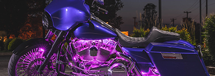 Multi-Color LED Motorcycle Lights