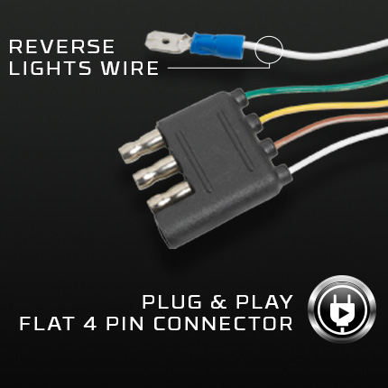 Plug & Play Flat 4 Pin Connector