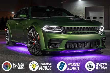 Million Color Slimline LED Car Underbody Lighting Kit