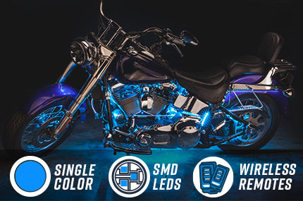 Advanced Ice Blue Mini Motorcycle Lighting Kit