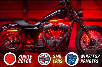 Advanced Red Mini Motorcycle Lighting Kit