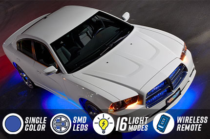 Blue Wireless LED Car Underbody Lighting Kit