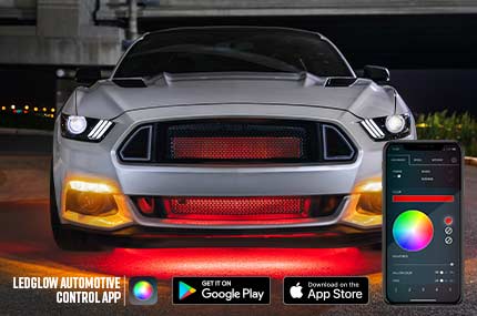 Bluetooth Million Color LED Car Underbody Lighting Kit with Smartphone Control