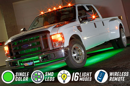 Green Wireless LED Truck Underbody Lighting Kit