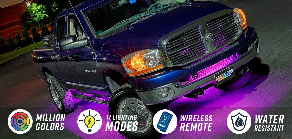 LEDGlow  Million Color Wireless LED Truck Underbody Lighting Kit