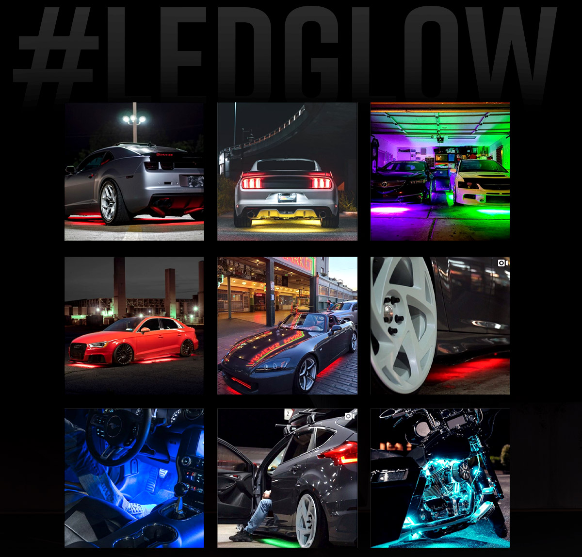 LEDGlow Car Photos Collage
