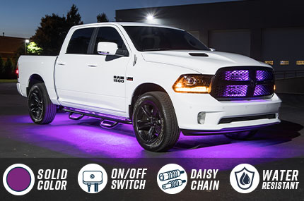 Purple Slimline LED Truck Underbody Lighting Kit