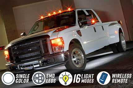 White Wireless LED Truck Underbody Lighting Kit