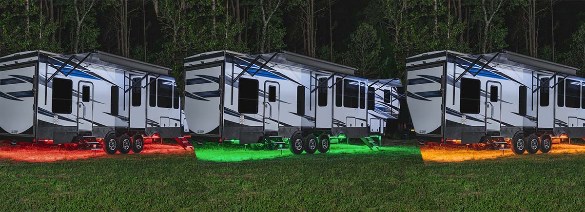 Million Color Slimline LED RV Underbody Lighting Kit Colors