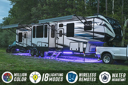 Million Color Slimline LED Camper RV Underbody Lighting Kit