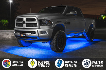 Million Color Slimline LED Truck Underbody Lighting Kit