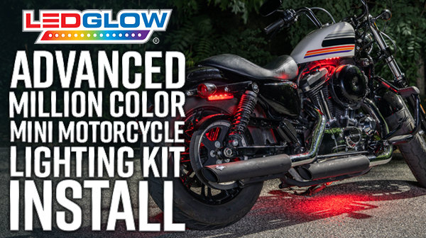 Advanced Million Color Mini Motorcycle Lighting Kit Install