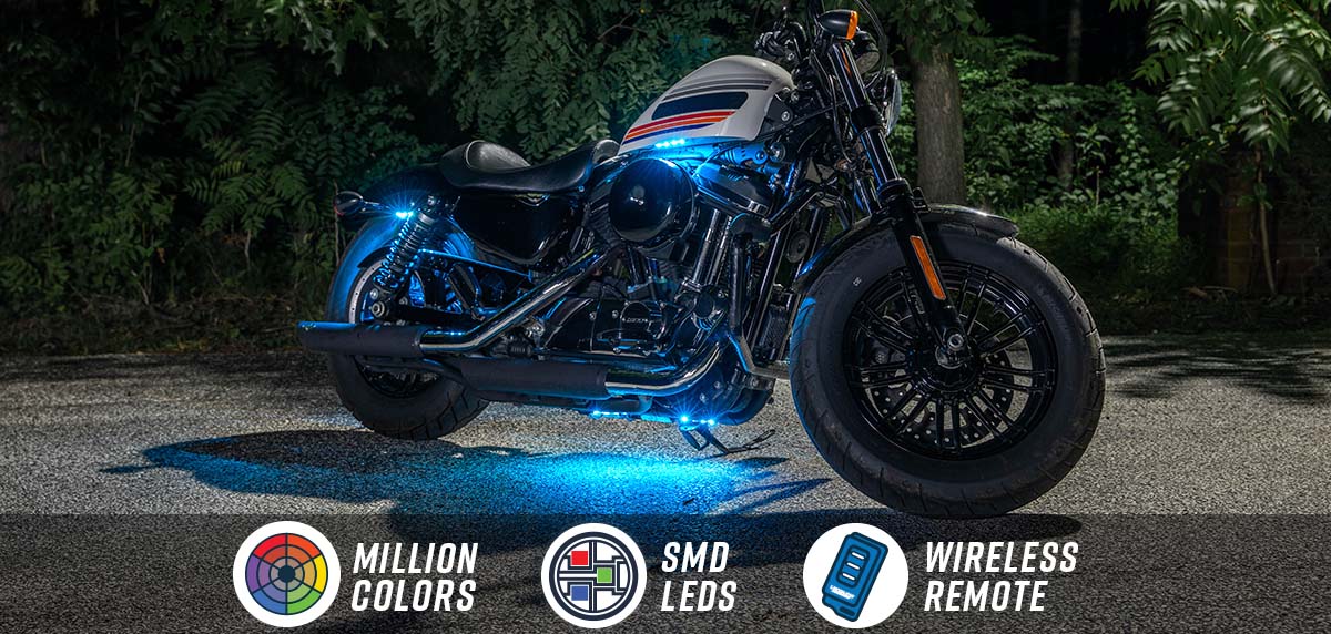 Advanced Million Color Mini Motorcycle Lighting Kit