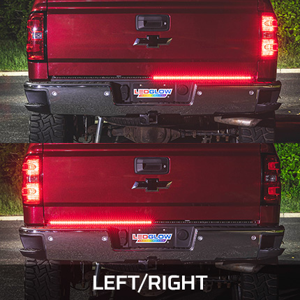 2pc 60 Full-Size Truck Tailgate LED Light Bar with White Reverse Lights