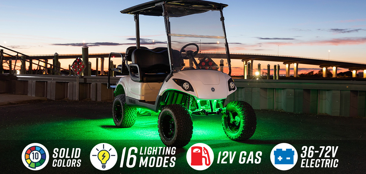 Million Color Expandable LED Golf Cart Underbody Lighting Kit