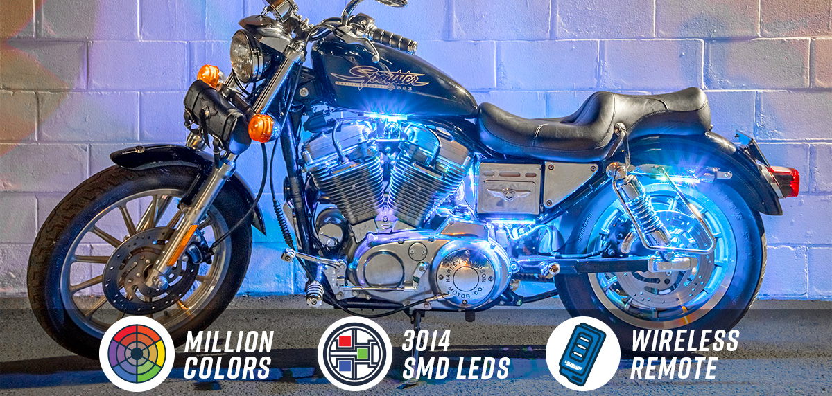 Flexible Million Color Motorcycle Lighting Kit