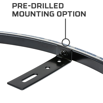 Pre-Drilled Mounting Options
