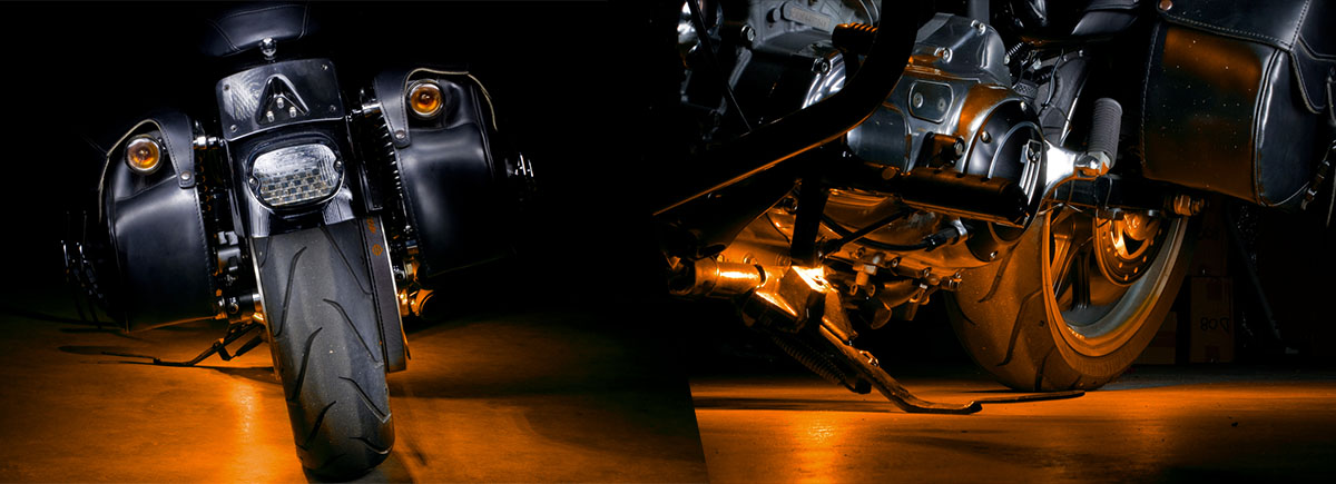 LEDGlow  Orange LED Pod Lights For Motorcycles and ATVs