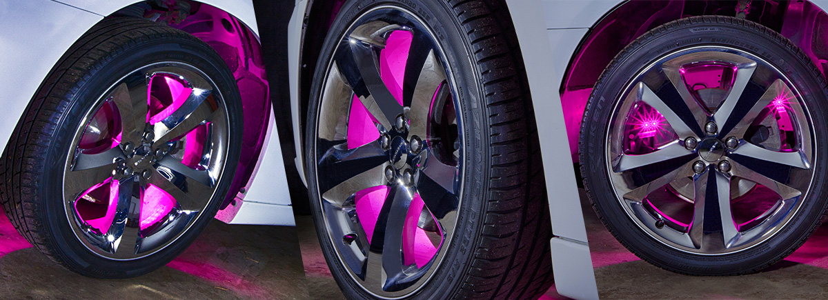 Pink Wheel Well Lighting Kit