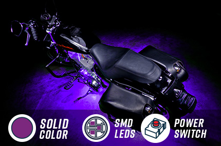Purple Pod Motorcycle Lighting Kit