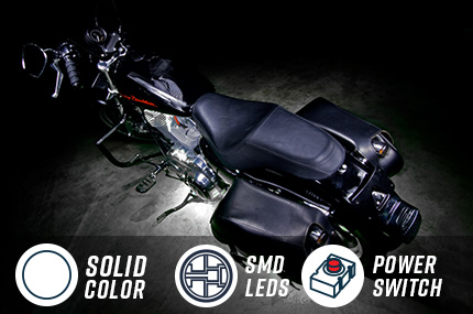 White Pod Motorcycle Lighting Kit