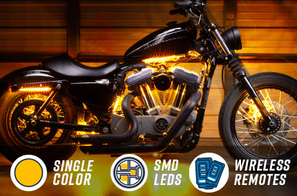 Advanced Amber Mini Motorcycle Lighting Kit