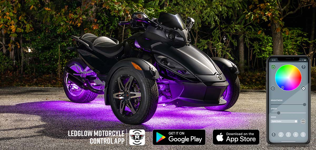 Bluetooth Advanced Million Color Can-Am Spyder Lighting Kit