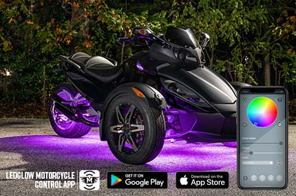 Bluetooth Advanced Million Color Can-Am Spyder Lighting Kit