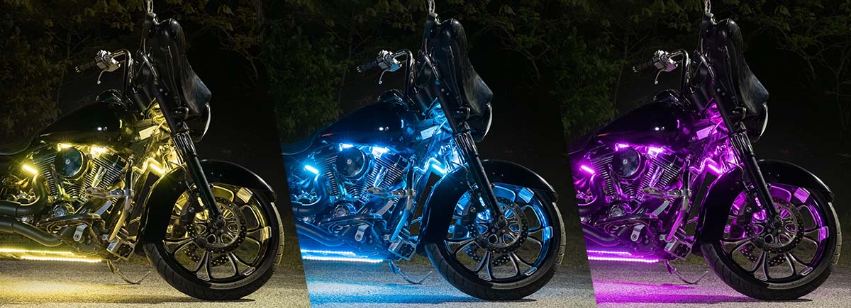 Advanced Million Color Street Glide Road Glide Lighting Kit Colors