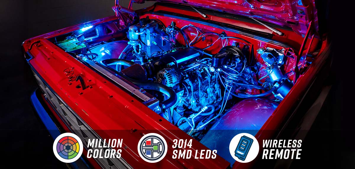 Flexible Million Color Engine Bay Lighting Kit