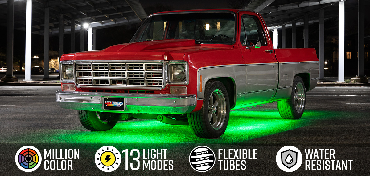 Million Color Slimline LED Truck Underbody Lighting Kit