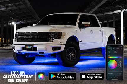 Bluetooth Million Color LED Truck Underbody Lighting Kit with Smartphone Control