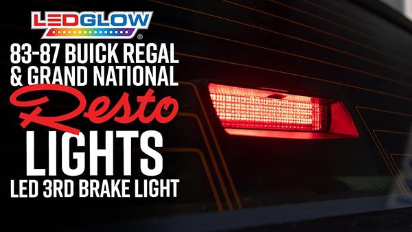 RestoLights LED Third Brake Light for 1986-1987 Pontiac Grand Prix Installation Video