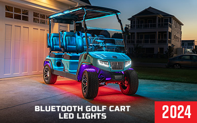 LEDGlow launches Bluetooth Golf Cart Lights