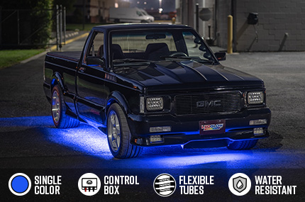 Blue Flexible Slimline LED Truck Underbody Lighting Kit