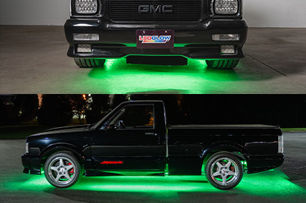 Green Flexible Slimline LED Truck Underbody Lighting Kit