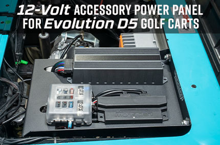 12V Accessory Power Panel for Evolution D5 Maverick Ranger Golf Carts