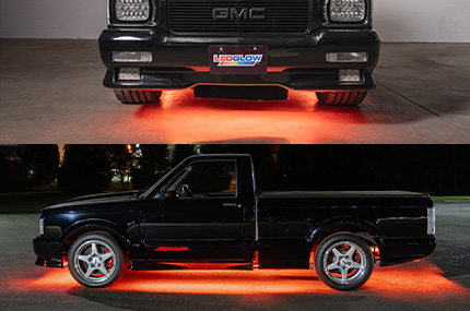 Orange Flexible Slimline LED Truck Underbody Lighting Kit