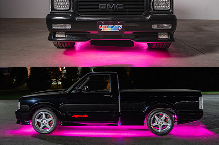 Pink Flexible Slimline LED Truck Underbody Lighting Kit