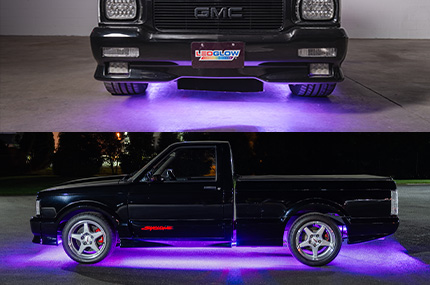 Purple Flexible Slimline LED Truck Underbody Lighting Kit