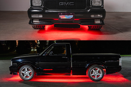Red Flexible Slimline LED Truck Underbody Lighting Kit
