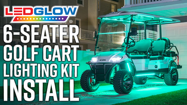 6-Seater Golf Cart Lighting Kit Install