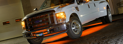 Orange Truck Underbody Lighting Kits