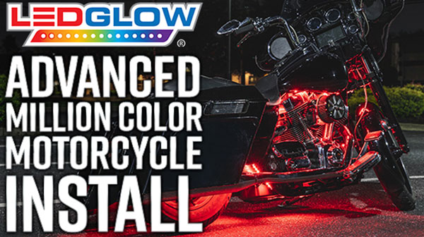 Advanced Million Color Motorcycle Lighting Kit Install Video