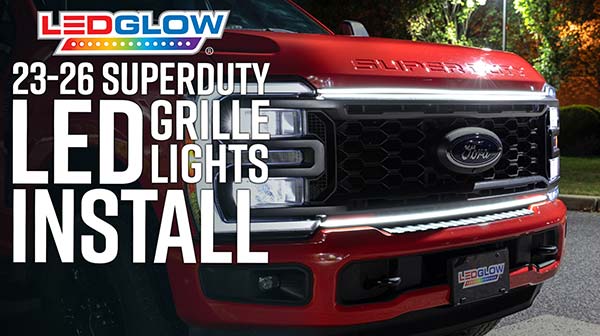 Front Grille LED Lights for 2023-2026 Ford Super Duty Install Video