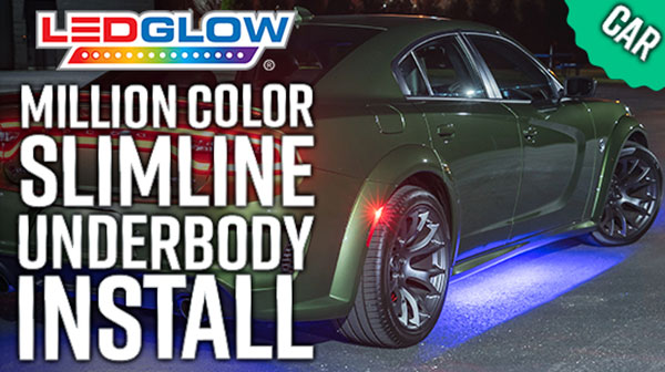 LEDGlow  Flexible Slimline Red Car Underglow