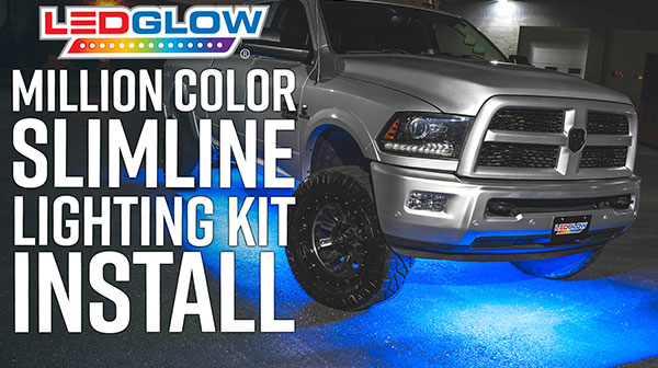 Million Color Truck Slimline Underbody Lighting Kit Install Video