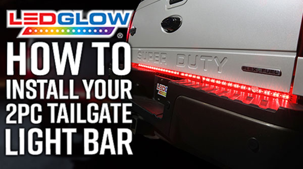 Single Row Tailgate Light Bar Install Video